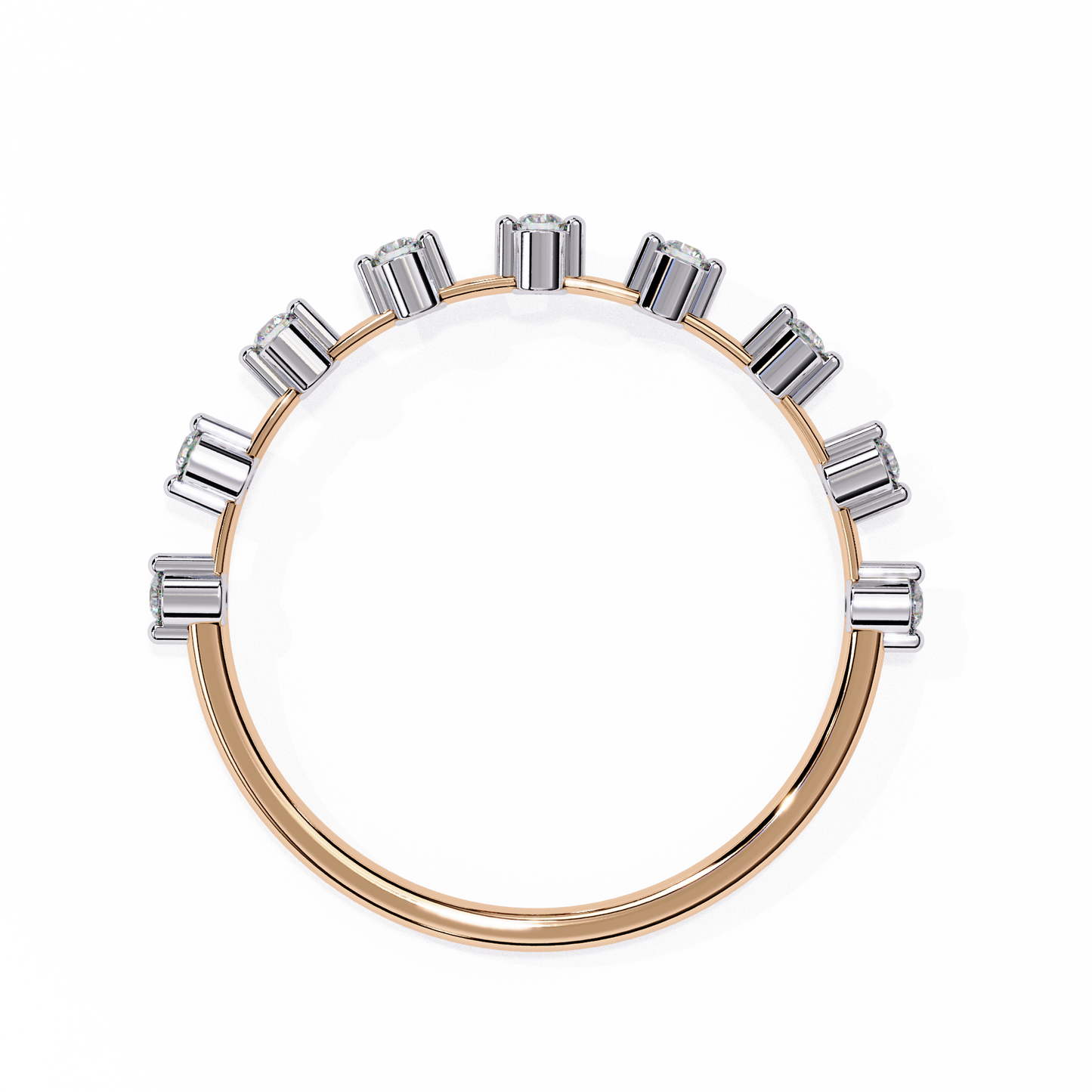 14K White Gold Lab Grown Diamond Band