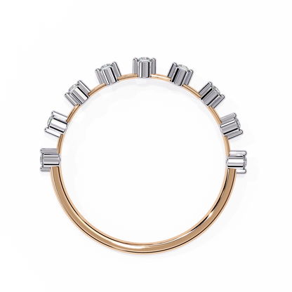 14K White Gold Lab Grown Diamond Band