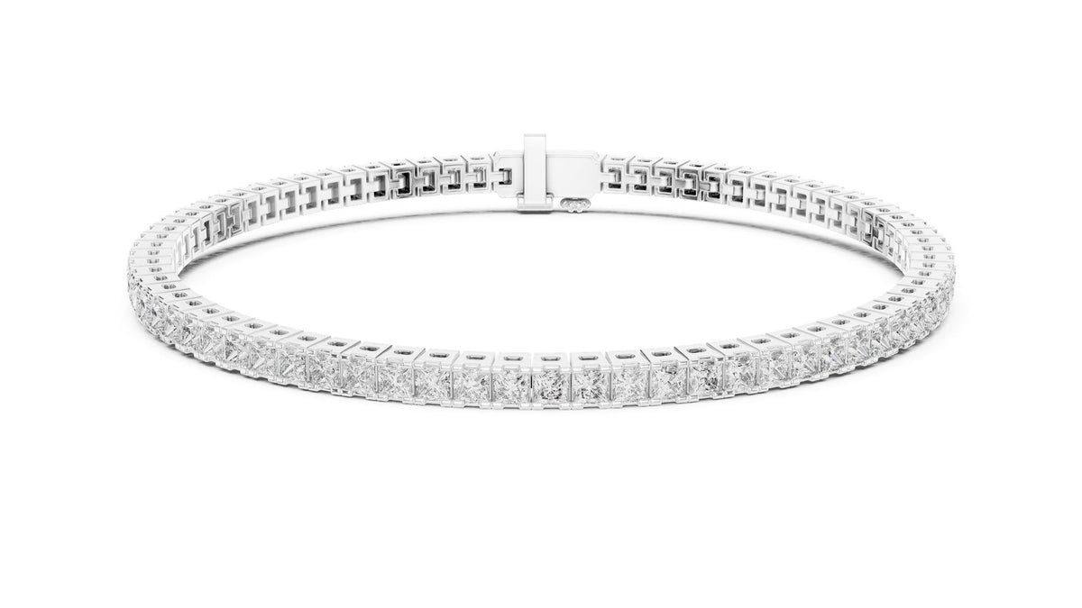 Princess Tennis Lab Grown Diamond Bracelet