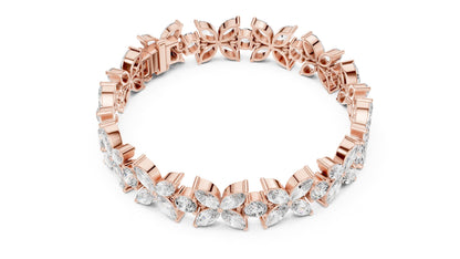 Marquise Cluster Lab Grown Diamond Bracelet
