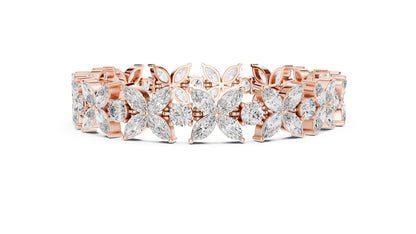Marquise Cluster Lab Grown Diamond Bracelet