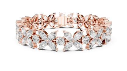 Marquise Cluster Lab Grown Diamond Bracelet