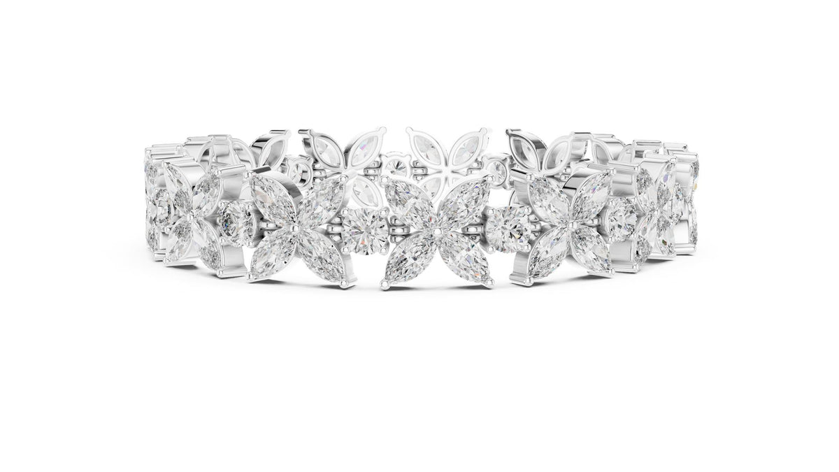 Marquise Cluster Lab Grown Diamond Bracelet