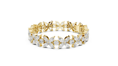 Marquise Cluster Lab Grown Diamond Bracelet