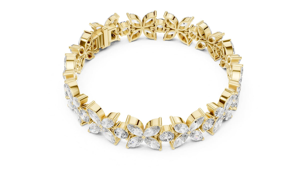 Marquise Cluster Lab Grown Diamond Bracelet