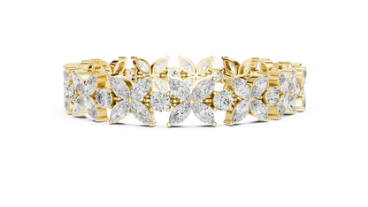 Marquise Cluster Lab Grown Diamond Bracelet
