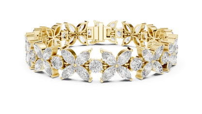 Marquise Cluster Lab Grown Diamond Bracelet