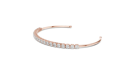 Round Bangle Lab Grown Diamond Bracelet
