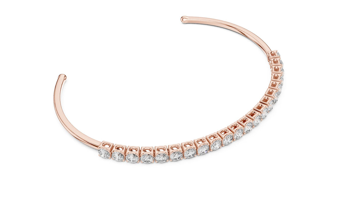Round Bangle Lab Grown Diamond Bracelet