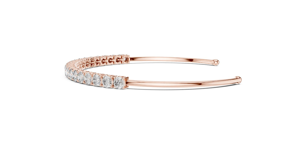 Round Bangle Lab Grown Diamond Bracelet