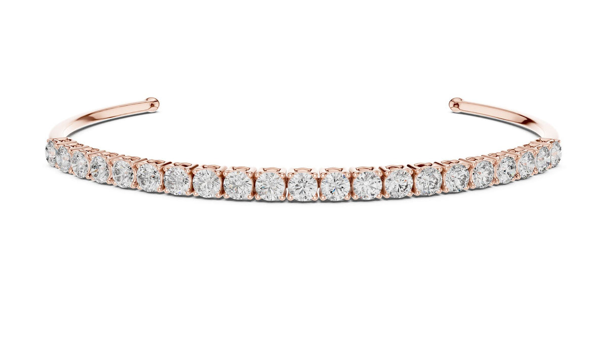 Round Bangle Lab Grown Diamond Bracelet