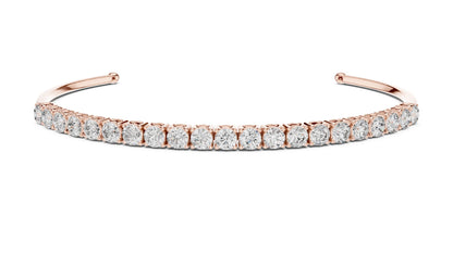 Round Bangle Lab Grown Diamond Bracelet