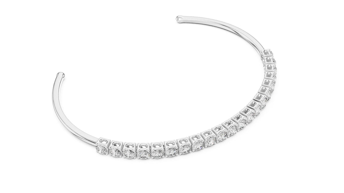 Round Bangle Lab Grown Diamond Bracelet