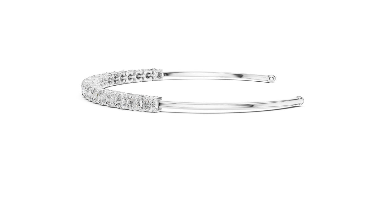 Round Bangle Lab Grown Diamond Bracelet
