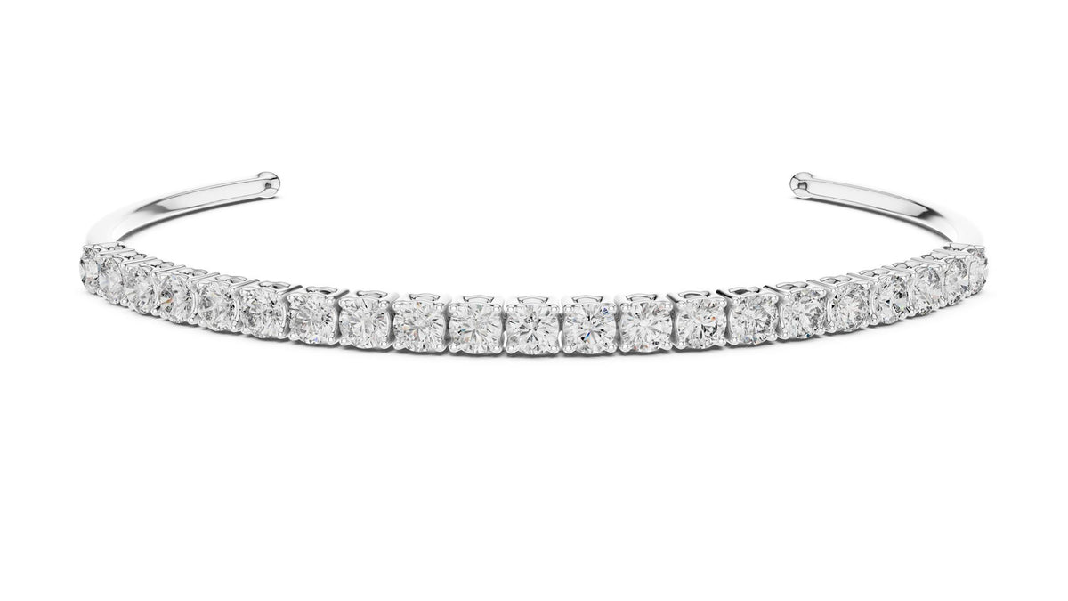 Round Bangle Lab Grown Diamond Bracelet