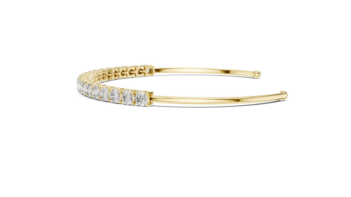 Round Bangle Lab Grown Diamond Bracelet