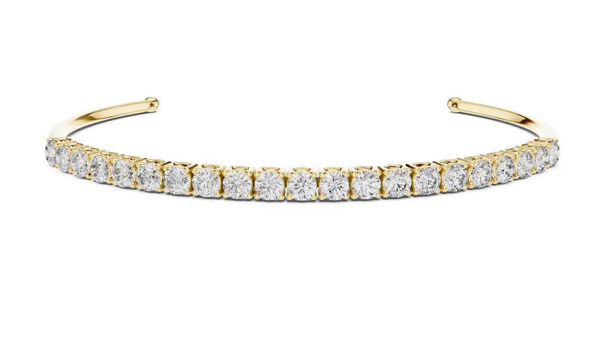 Round Bangle Lab Grown Diamond Bracelet