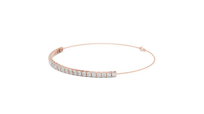 Round Bangle Lab Grown Diamond Bracelet