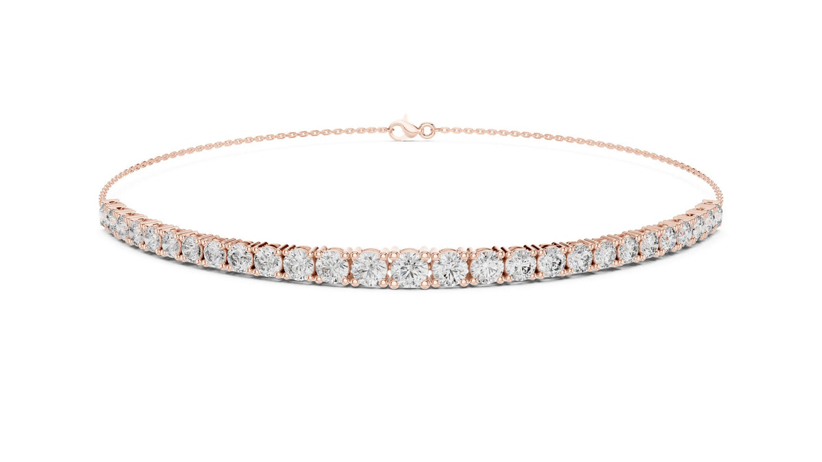 Round Bangle Lab Grown Diamond Bracelet