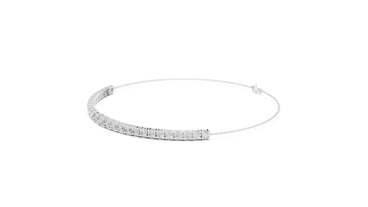 Round Bangle Lab Grown Diamond Bracelet