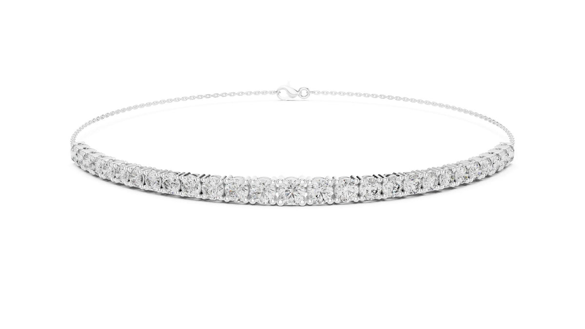 Round Bangle Lab Grown Diamond Bracelet