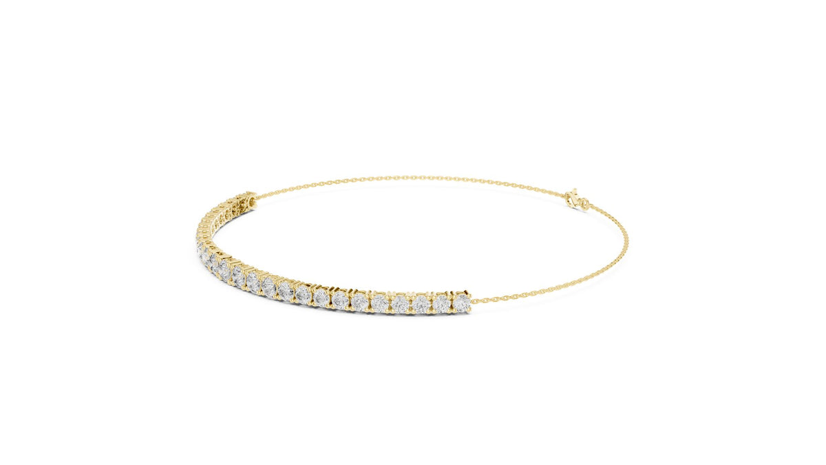 Round Bangle Lab Grown Diamond Bracelet