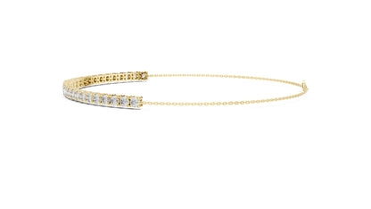 Round Bangle Lab Grown Diamond Bracelet