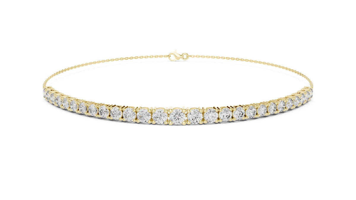 Round Bangle Lab Grown Diamond Bracelet