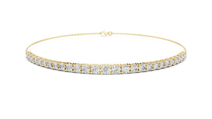 Round Bangle Lab Grown Diamond Bracelet