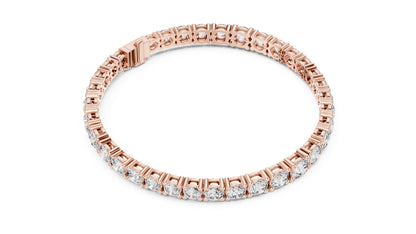 Round Tennis Lab Grown Diamond Bracelet