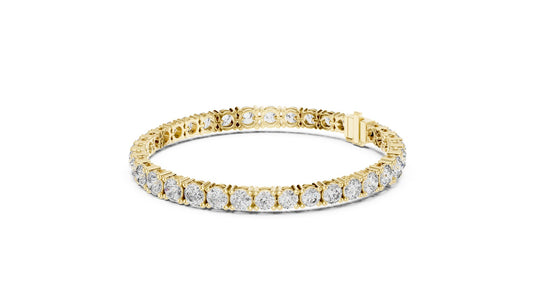 Round Tennis Lab Grown Diamond Bracelet