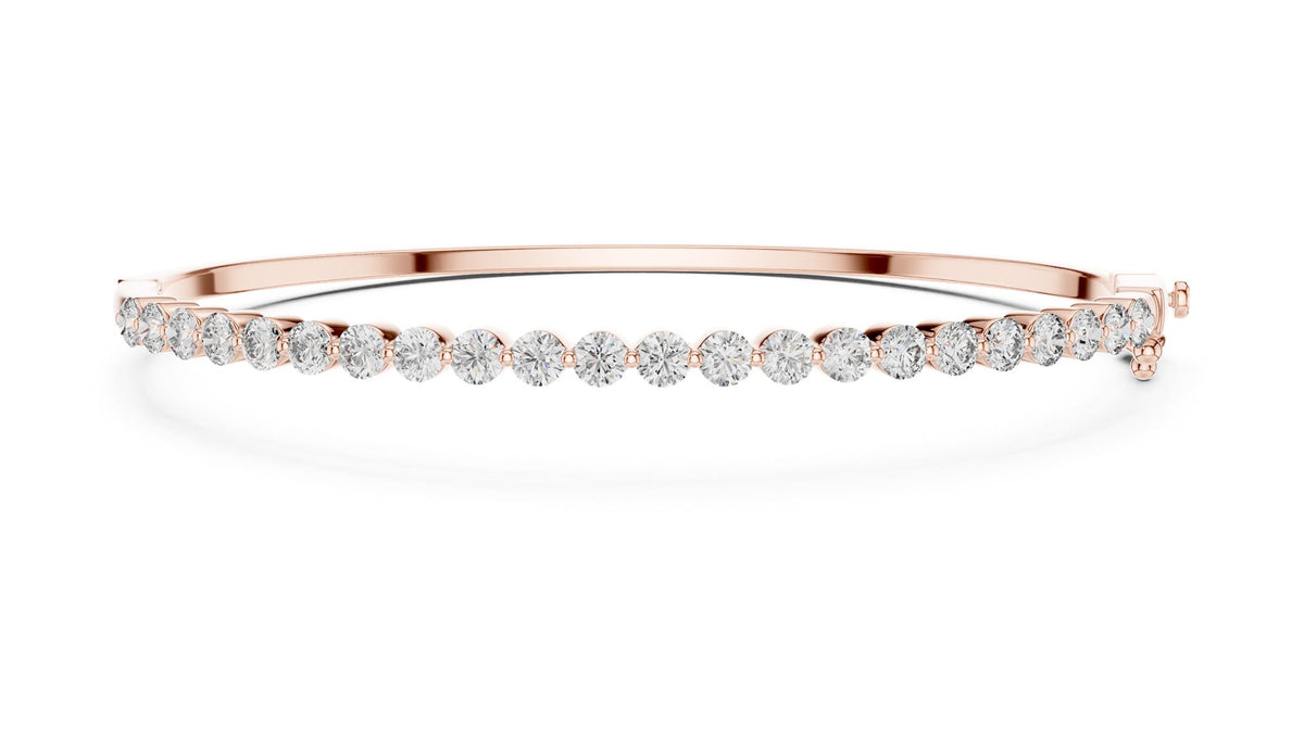 Round Bangle Lab Grown Diamond Bracelet