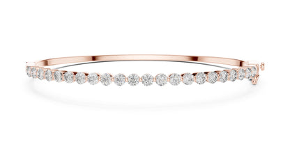 Round Bangle Lab Grown Diamond Bracelet