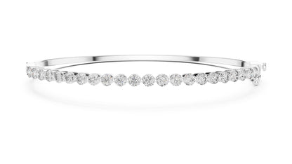 Round Bangle Lab Grown Diamond Bracelet