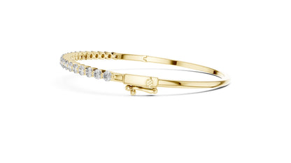 Round Bangle Lab Grown Diamond Bracelet