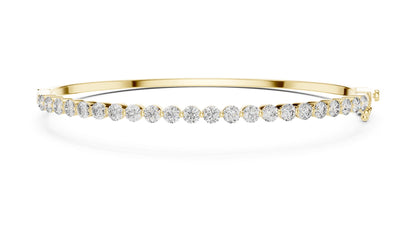Round Bangle Lab Grown Diamond Bracelet
