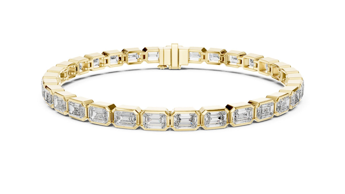Emerald Tennis Lab Grown Diamond Bracelet