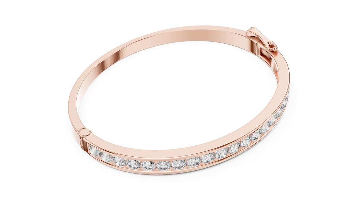Round Bangle Lab Grown Diamond Bracelet