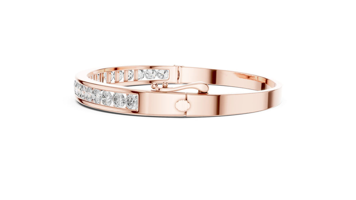 Round Bangle Lab Grown Diamond Bracelet