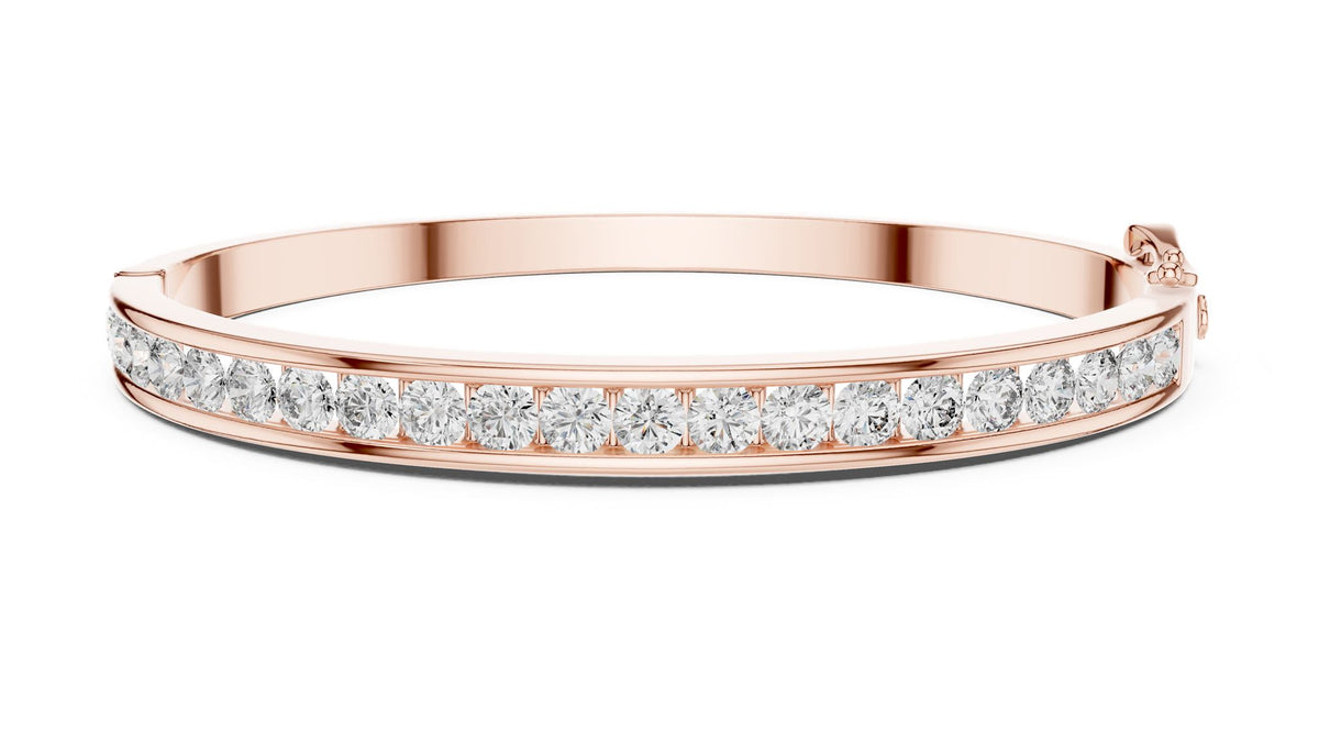 Round Bangle Lab Grown Diamond Bracelet