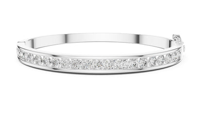 Round Bangle Lab Grown Diamond Bracelet