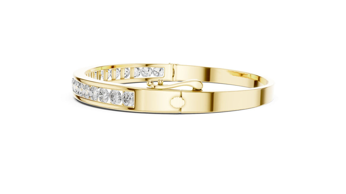 Round Bangle Lab Grown Diamond Bracelet