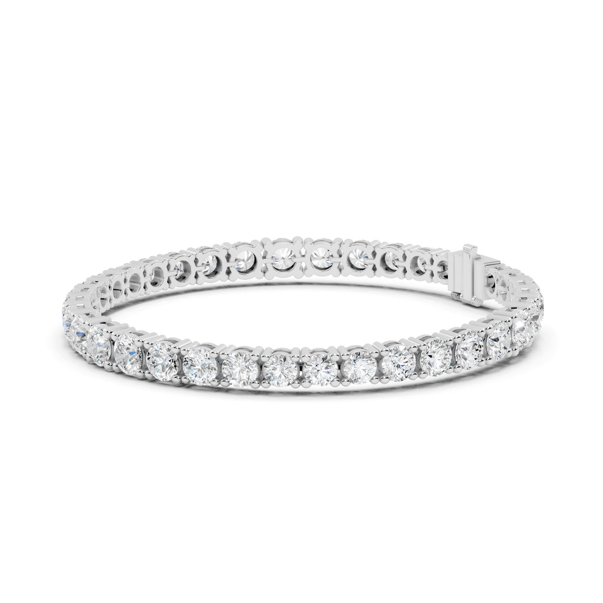 Round Tennis Lab Grown Diamond Bracelet