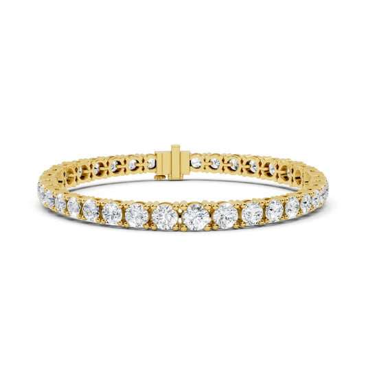 Round Tennis Lab Grown Diamond Bracelet