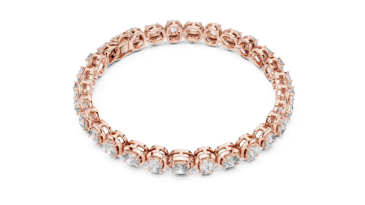 Round Tennis Lab Grown Diamond Bracelet