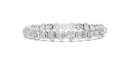 Round Tennis Lab Grown Diamond Bracelet