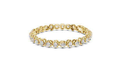 Round Tennis Lab Grown Diamond Bracelet