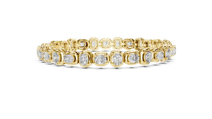 Round Tennis Lab Grown Diamond Bracelet