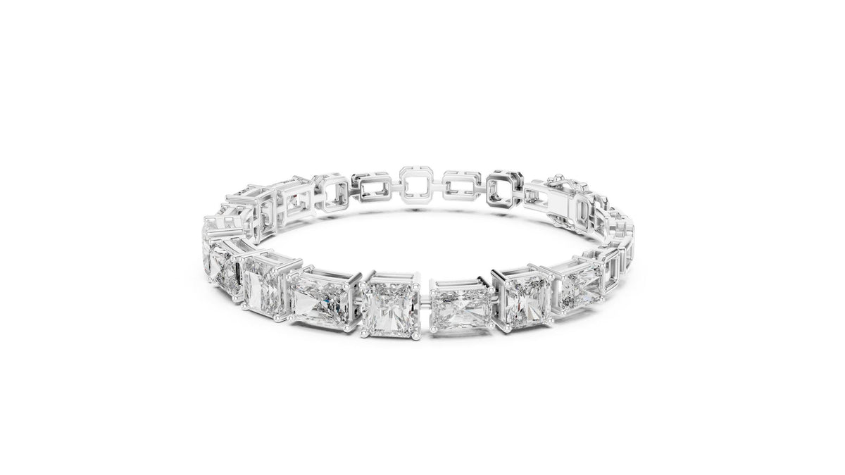 Princess Tennis Lab Grown Diamond Bracelet