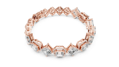Emerald Tennis Lab Grown Diamond Bracelet